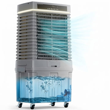 4000 CFM Evaporative Swamp Cooler — Portable Outdoor Air Cooler with 13.5 Gal Tank & 12H Timer