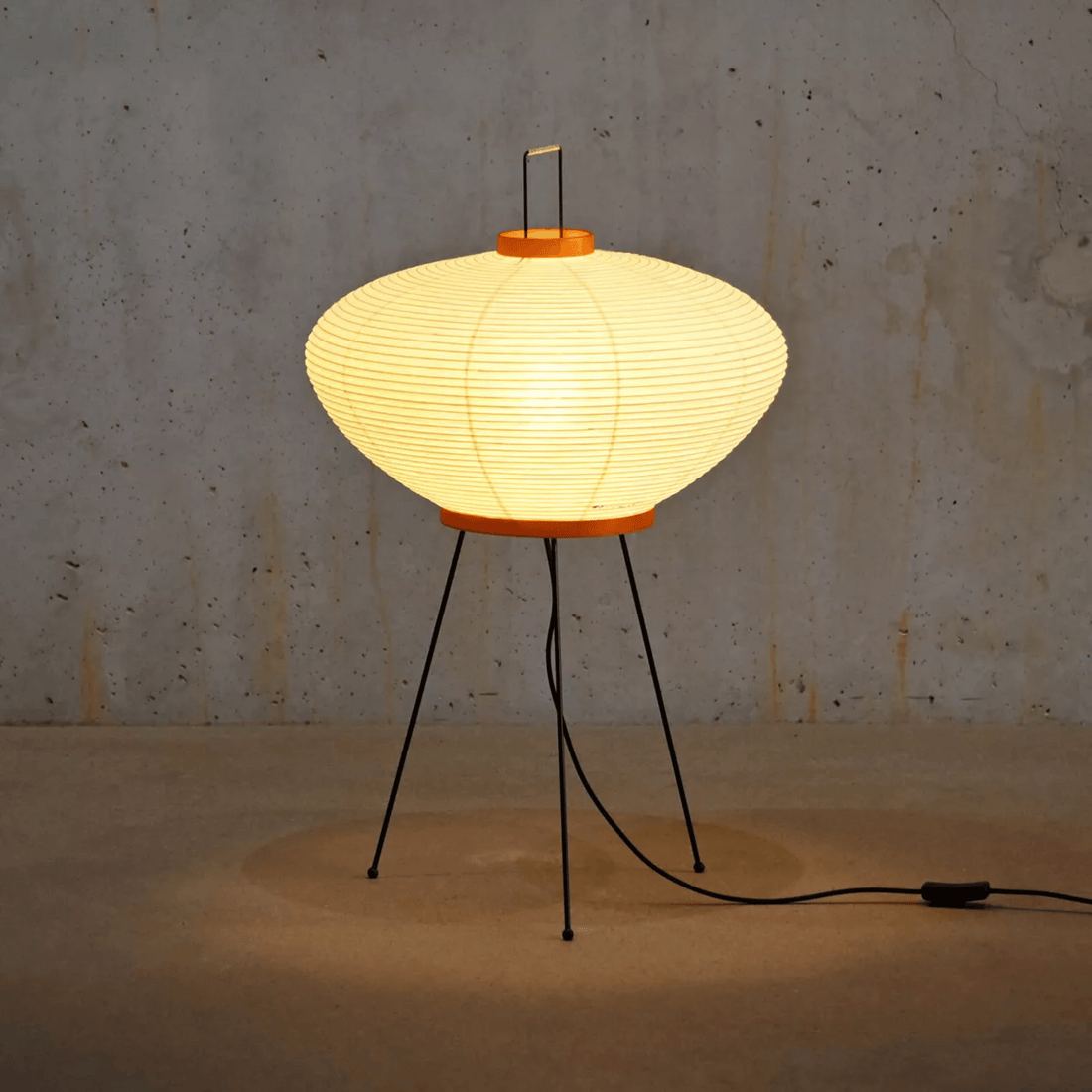 Shōmei Glow handcrafted rice paper LED floor lamp Japandi Wabi-Sabi living room bedroom