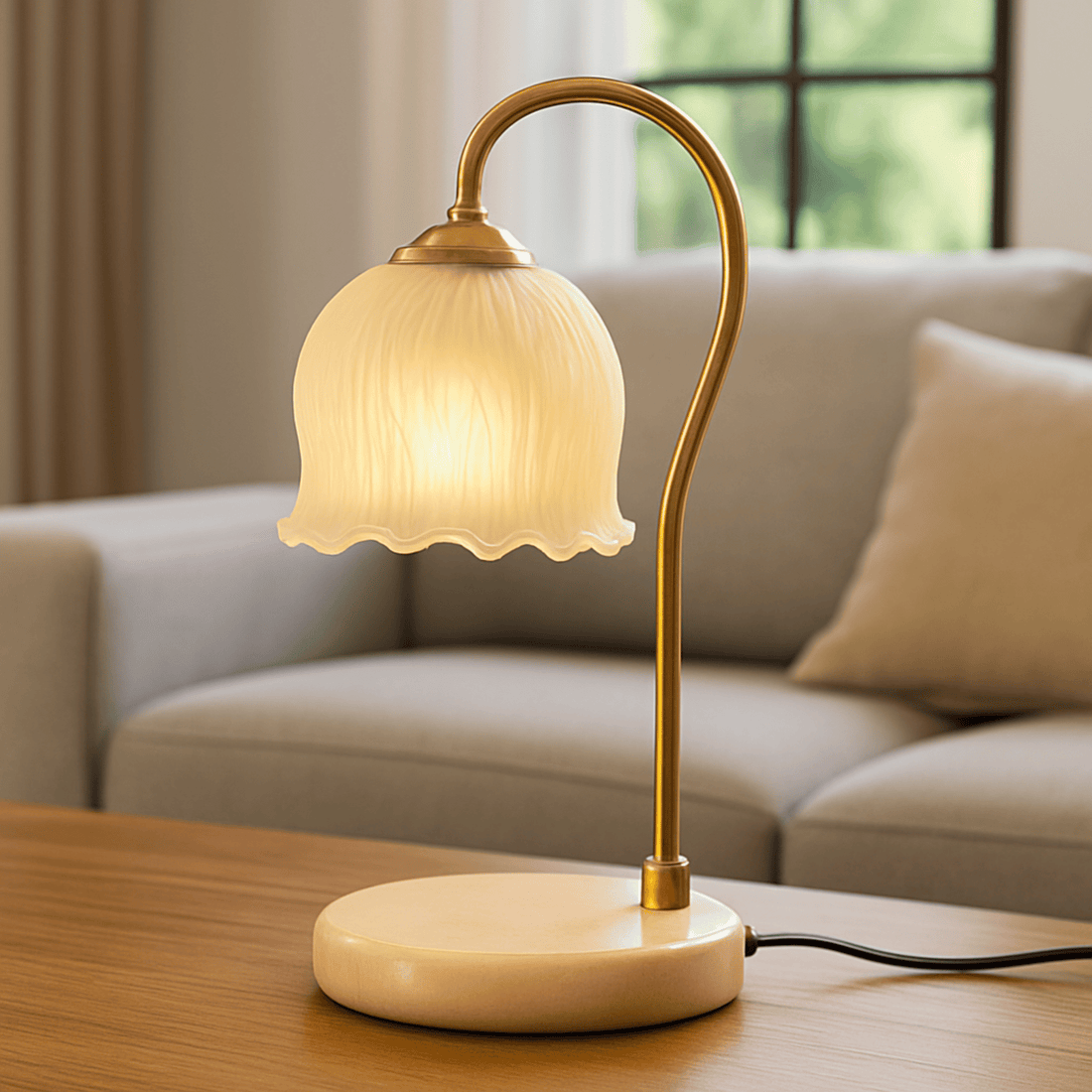 Glass candle warmer lamp dimmable timer aromatherapy wax melter bedside bedroom