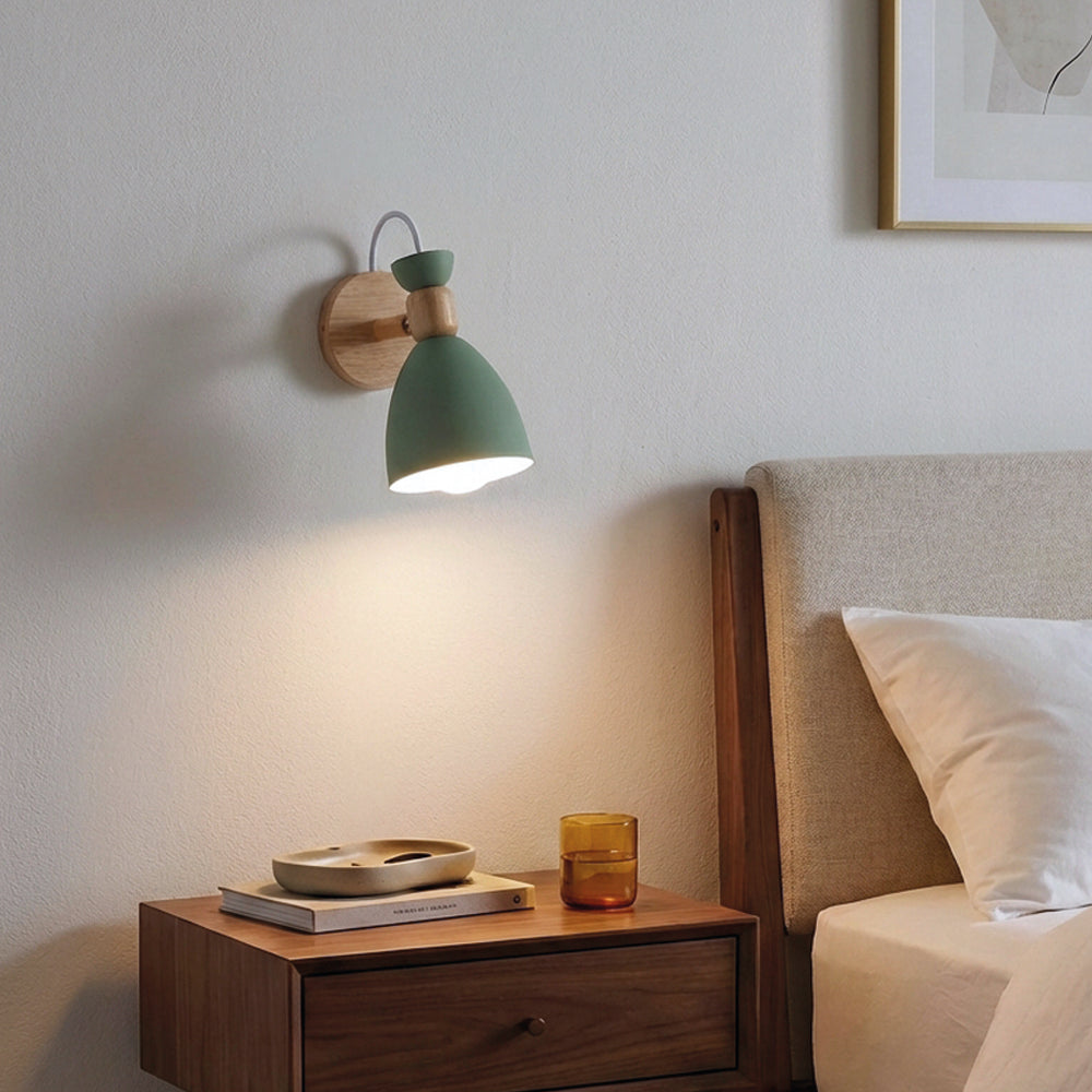 Nordic multi-design bedside wall light modern LED bedroom dining room — white multi styles