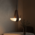 Yuanbao Nordic glass pendant light minimalist bedside dining room restaurant — single and 3-light