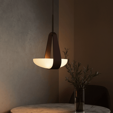 Yuanbao Nordic glass pendant light minimalist bedside dining room restaurant — single and 3-light