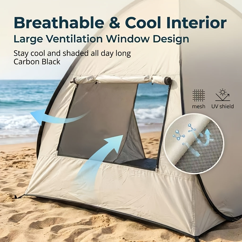 2-3 Person Instant Pop-Up Camping Tent Sun Shade Shelter, Portable Foldable with Storage Bag
