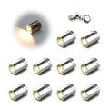 LED mini spotlight battery operated warm white resin 10-pack for artwork jewelry closet