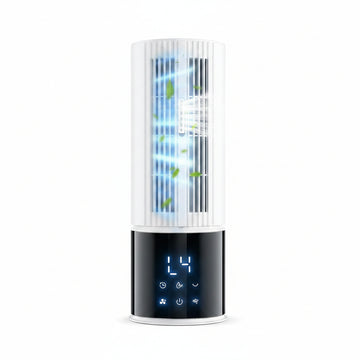Evaporative Cooling Tower Fan with Mist Humidifier — 3 Speeds, Oscillating, Remote for Bedroom & Office