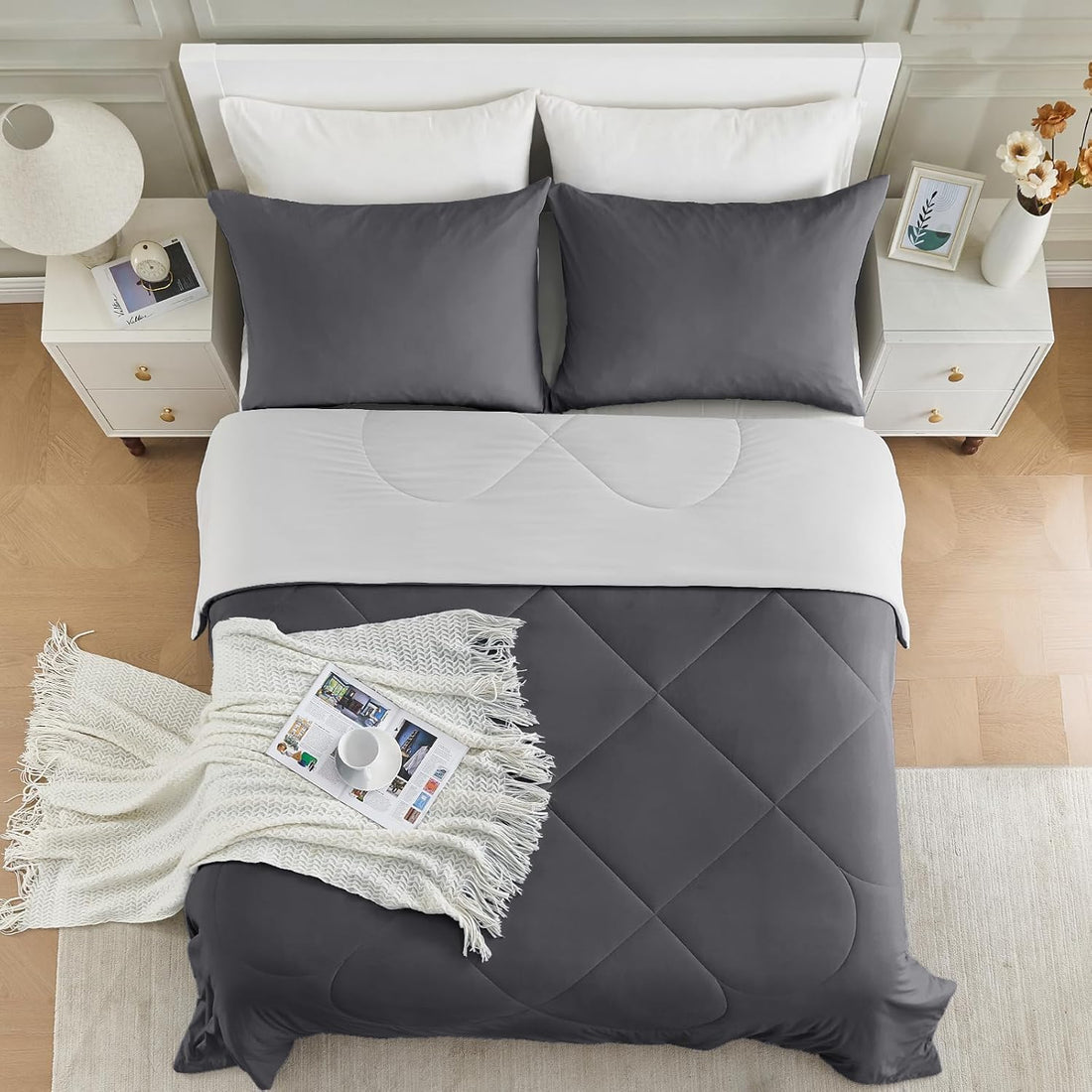 Cooling Comforter for Night Sweats — Japanese Arc-Chill Cold-Tech Fabric, Q-Max 0.45, Double Sided