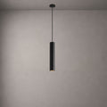 Cylindrical LED pendant light slim stainless steel downlight dining room bedroom — black white