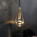 Gold Nordic dandelion-inspired LED pendant light Scandinavian dining room bedroom
