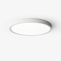 Acrylic ultra-thin round flush mount ceiling light dimmable bedroom hallway — white black 11 to 19 inch