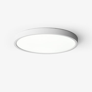 Acrylic ultra-thin round flush mount ceiling light dimmable bedroom hallway — white black 11 to 19 inch