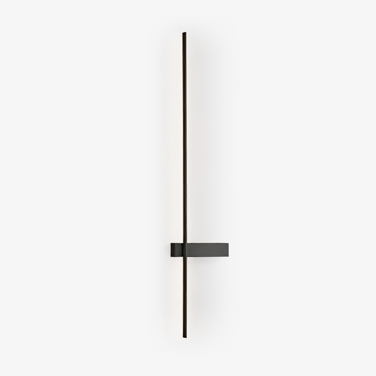 Adeline linear wall sconce dimmable slim bedroom living room hallway — black 23 to 47 inch