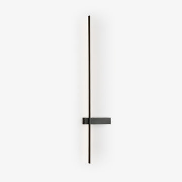 Adeline linear wall sconce dimmable slim bedroom living room hallway — black 23 to 47 inch