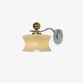 Adorn metal glass wall sconce modern LED bedroom dining room hallway — beige white