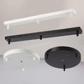 Ceiling canopy base for pendant lights DIY multi-hole black white gold — 3 to 5 holes round straight