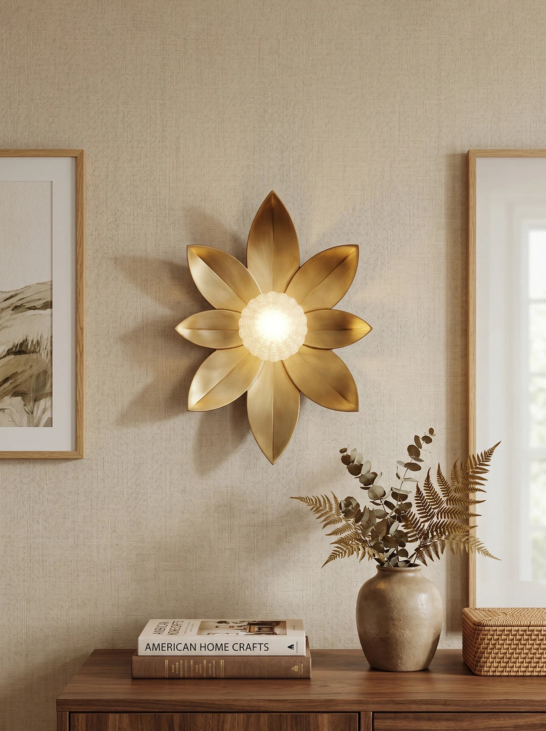 Gigi Round Gold Wall Lamp Sculptural Disc LED Bedroom Living Room — 3 Sizes Single Set of 2