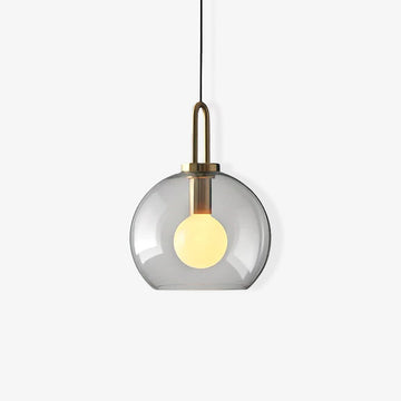 Clear Glass Cylinder Pendant Light Minimalist Hardwired Dining Room Bedroom — 3 Sizes Transparent Frosted
