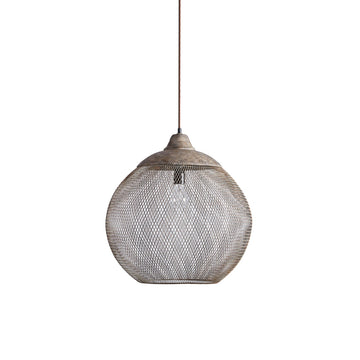 Lanister Mesh Pendant Lamp Woven Metal LED Warm White Dining Room Living Room — 3 Sizes