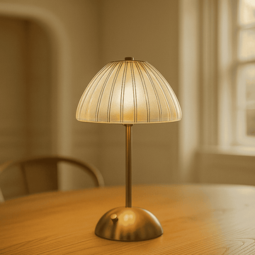 Crystal rechargeable LED table lamp touch control cordless luxury bedside — 4 styles