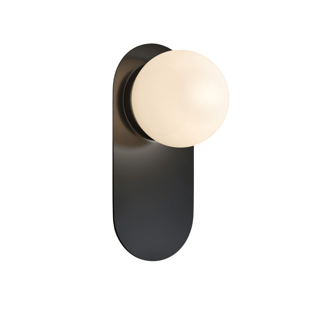 Obsidian Halo LED wall sconce G9 contemporary black gold bedroom living room — warm neutral cool