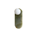 Onyx marble LED wall lamp natural stone sconce bedroom living room — multiple stone selections
