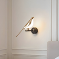 Nordic magpie golden bird wall light art deco LED bedroom living room — warm cool white