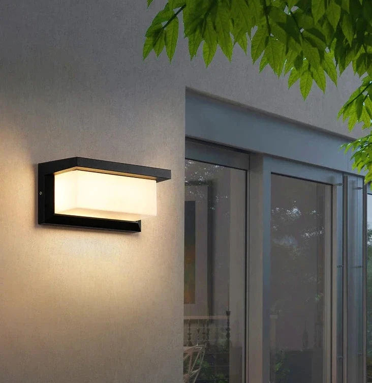 Motion sensor outdoor LED wall light waterproof porch courtyard garden — 3 styles warm cool
