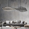Sonata LED chandelier dimmable linear pendant dining room living room — 10 to 30 heads
