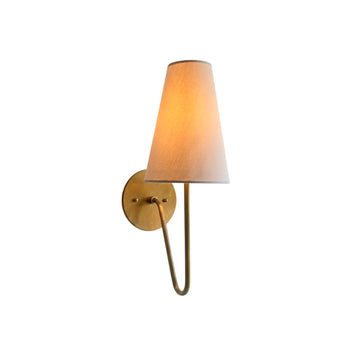 Scoop brass sculptural wall lamp modern bedroom living room hallway — brass black