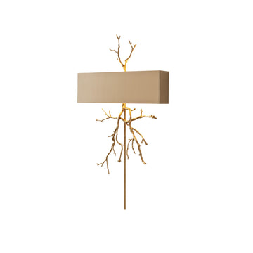 Twig Sculptural Wall Lamp Organic Branch LED Warm White Living Room Bedroom Restaurant — Brass Black
