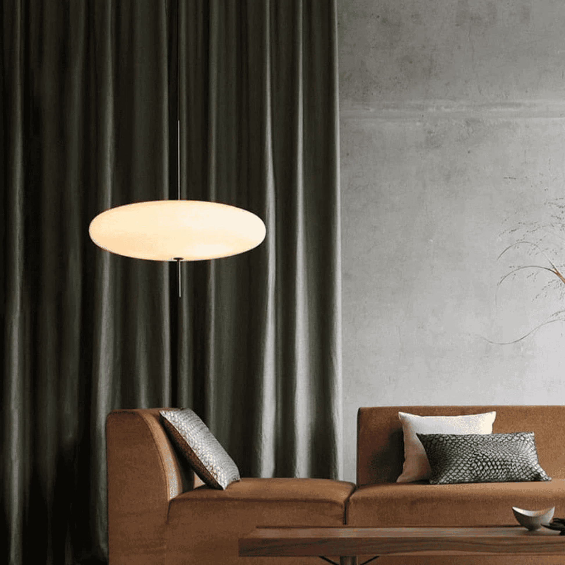 Nordic flying saucer LED pendant light white modern ceiling bedroom dining room — 11 to 19 inch