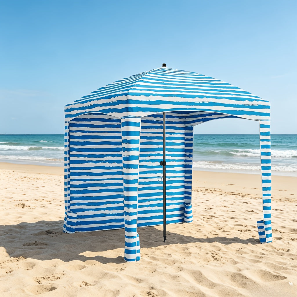 Pop-Up Beach Cabana 6x6 ft, UV50+ Waterproof Sun Shelter with Aluminum Frame