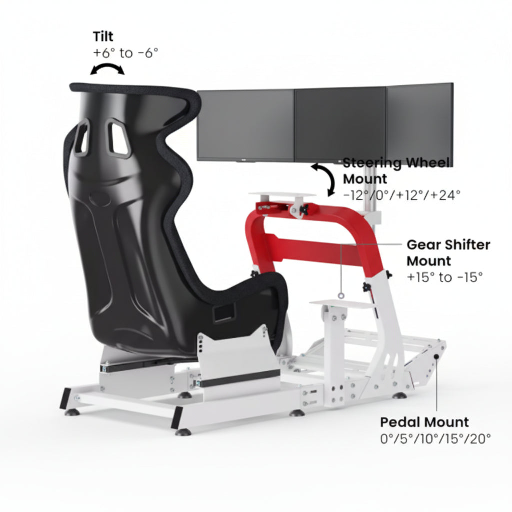 ApexDrive Triple-Screen Racing Simulator Cockpit