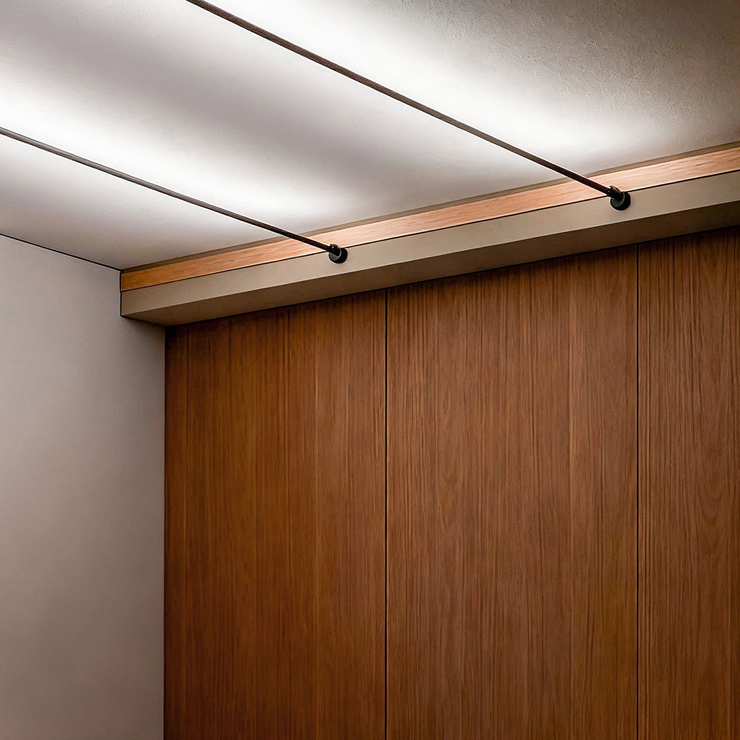 Skyline linear LED bar light ultra-thin steel rotatable dimmable ceiling wall — 13 to 33 ft