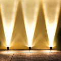 Solar multi-zoom spotlight waterproof LED landscape garden tree — warm white and RGB singles to 4-pack