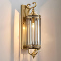 Vintage mid century outdoor porch wall light LED copper bronze IP54 — 21 to 39 inch sets